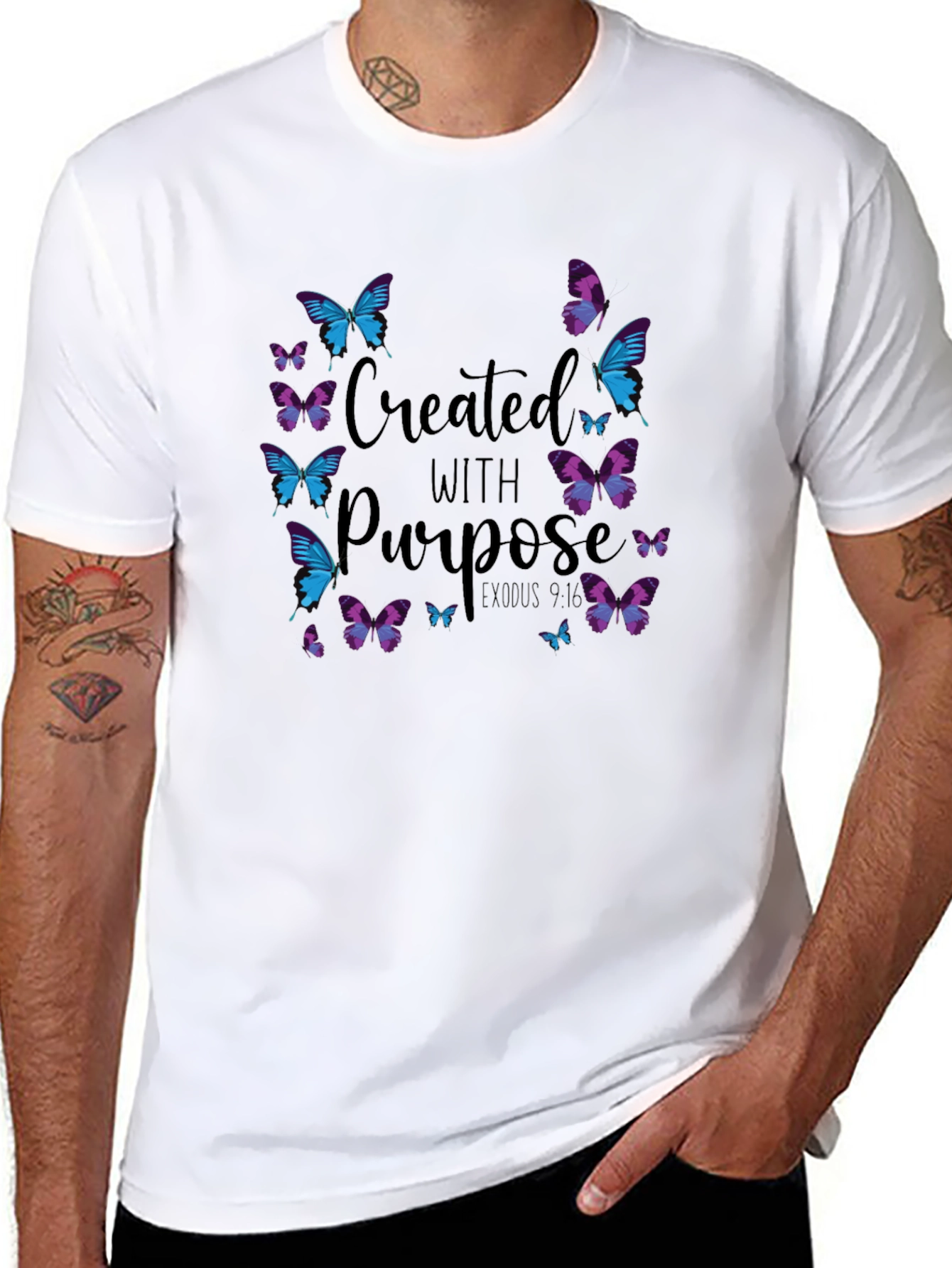 Created With Purpose Butterfly T-Shirt