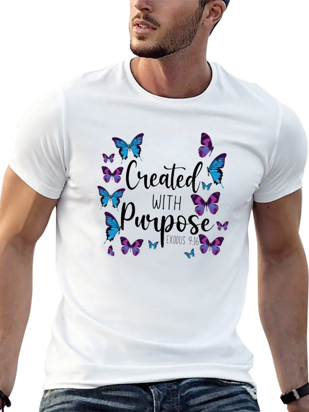 Created With Purpose Butterfly T-Shirt