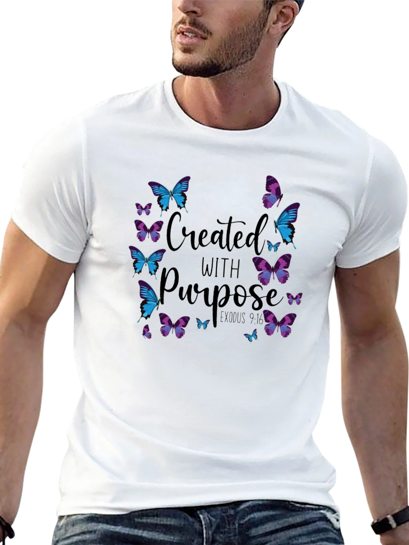 Created With Purpose Butterfly T-Shirt
