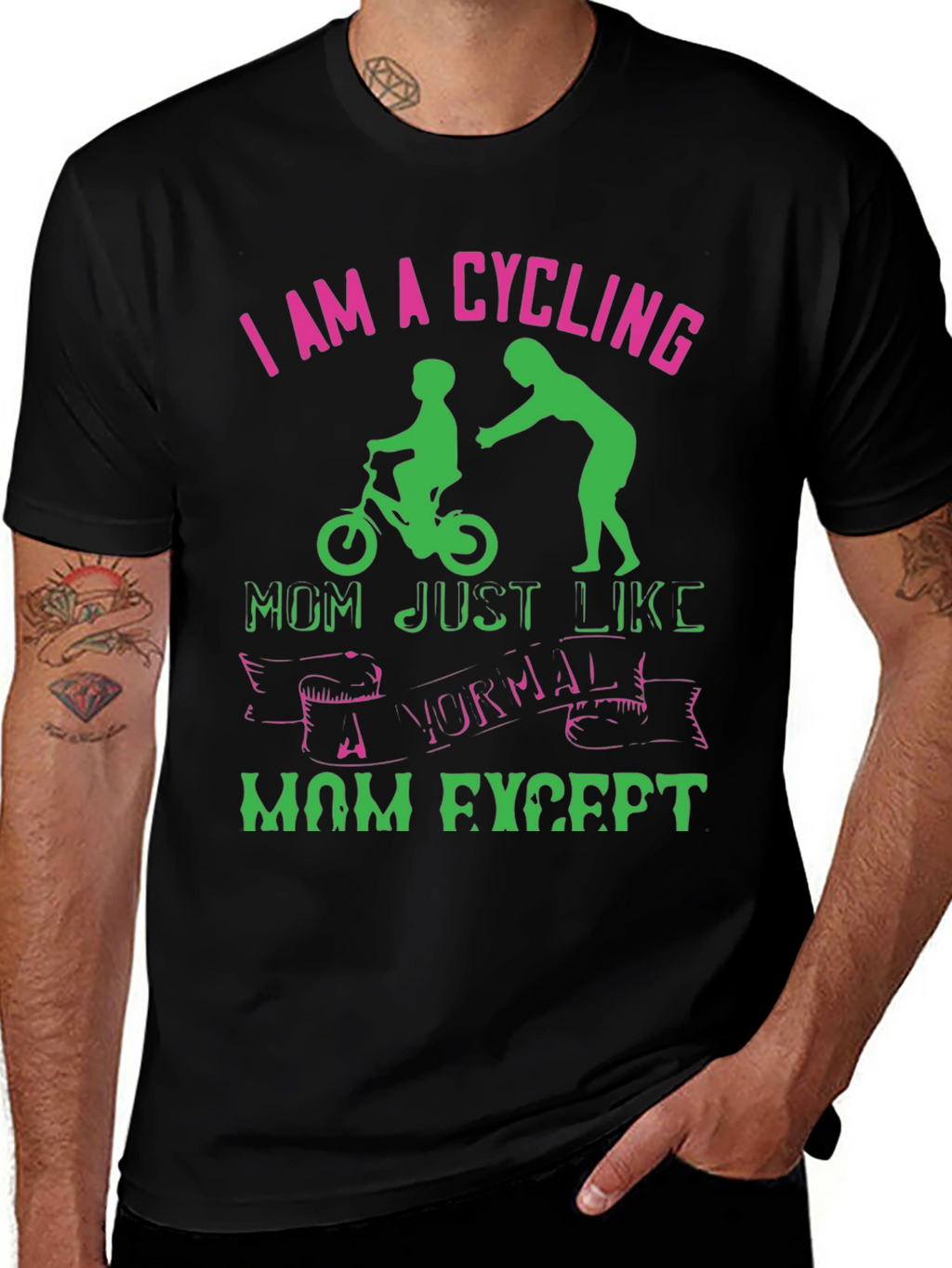 Cycling Mom Graphic T-Shirt