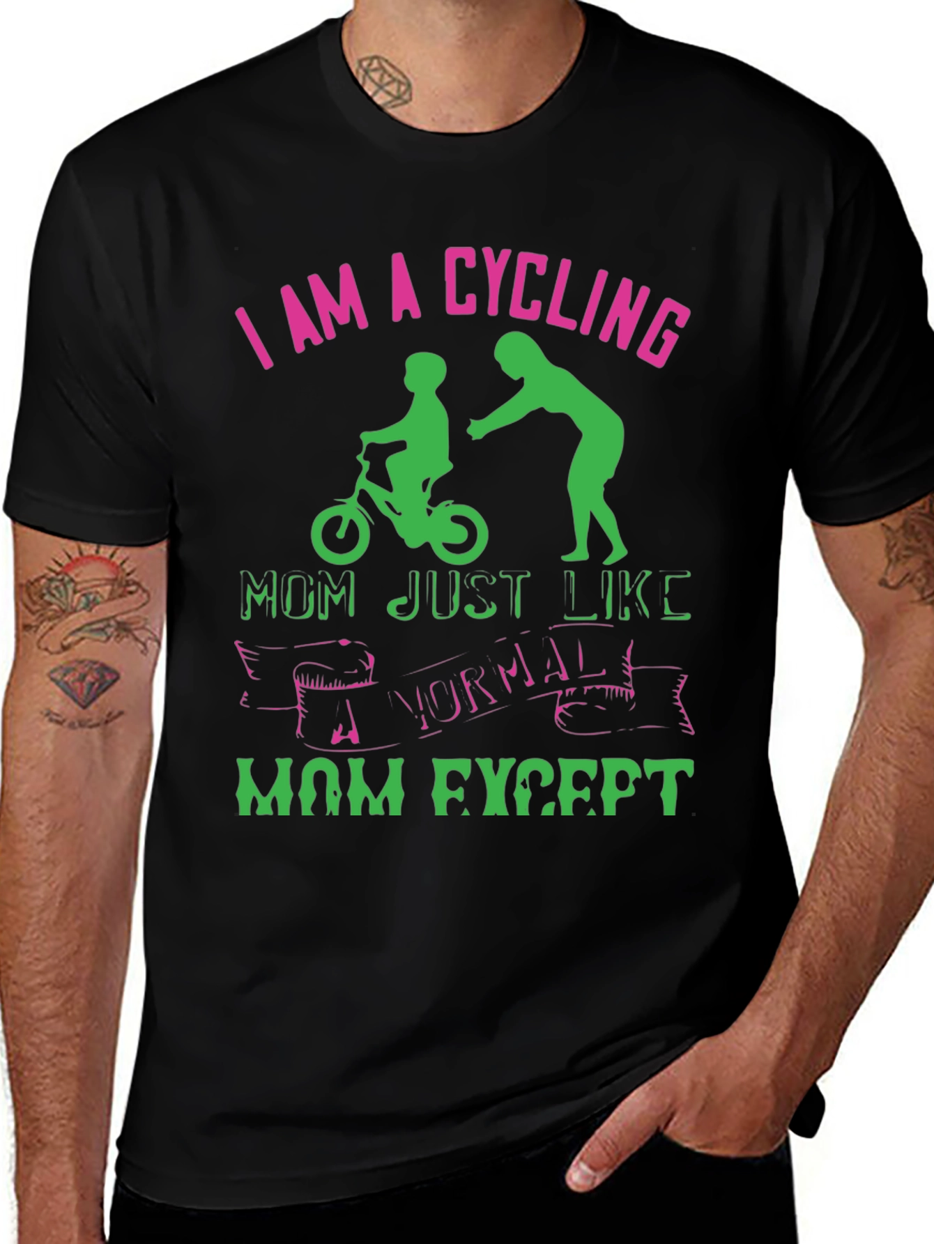 Cycling Mom Graphic T-Shirt
