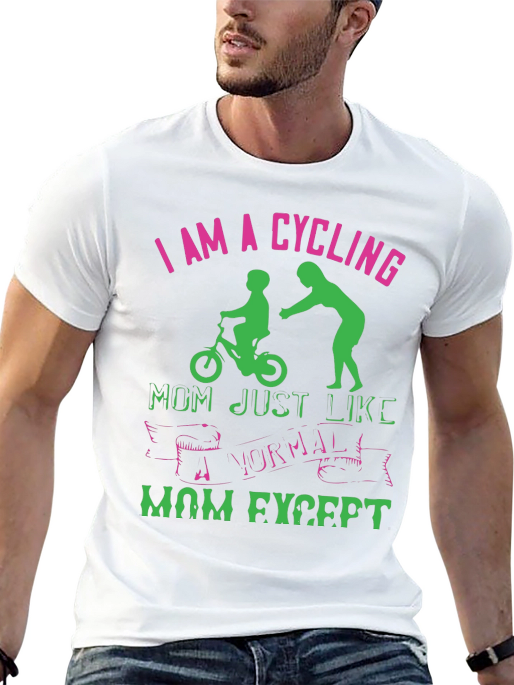 Cycling Mom Graphic T-Shirt