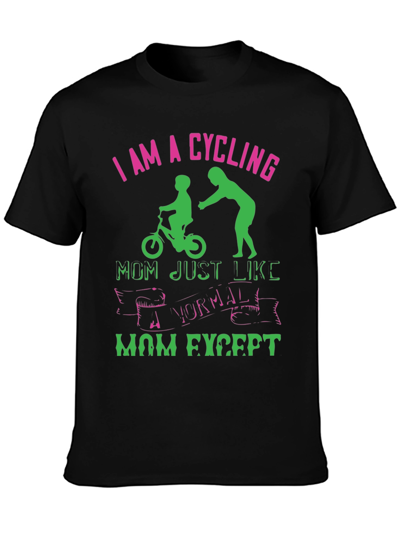 Cycling Mom Graphic T-Shirt
