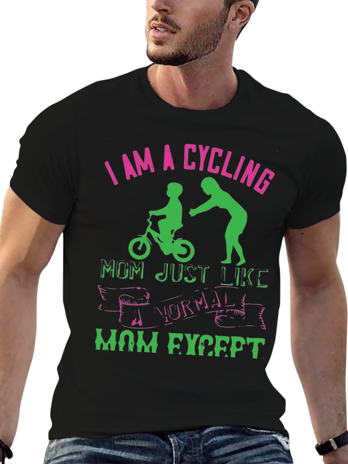 Cycling Mom Graphic T-Shirt