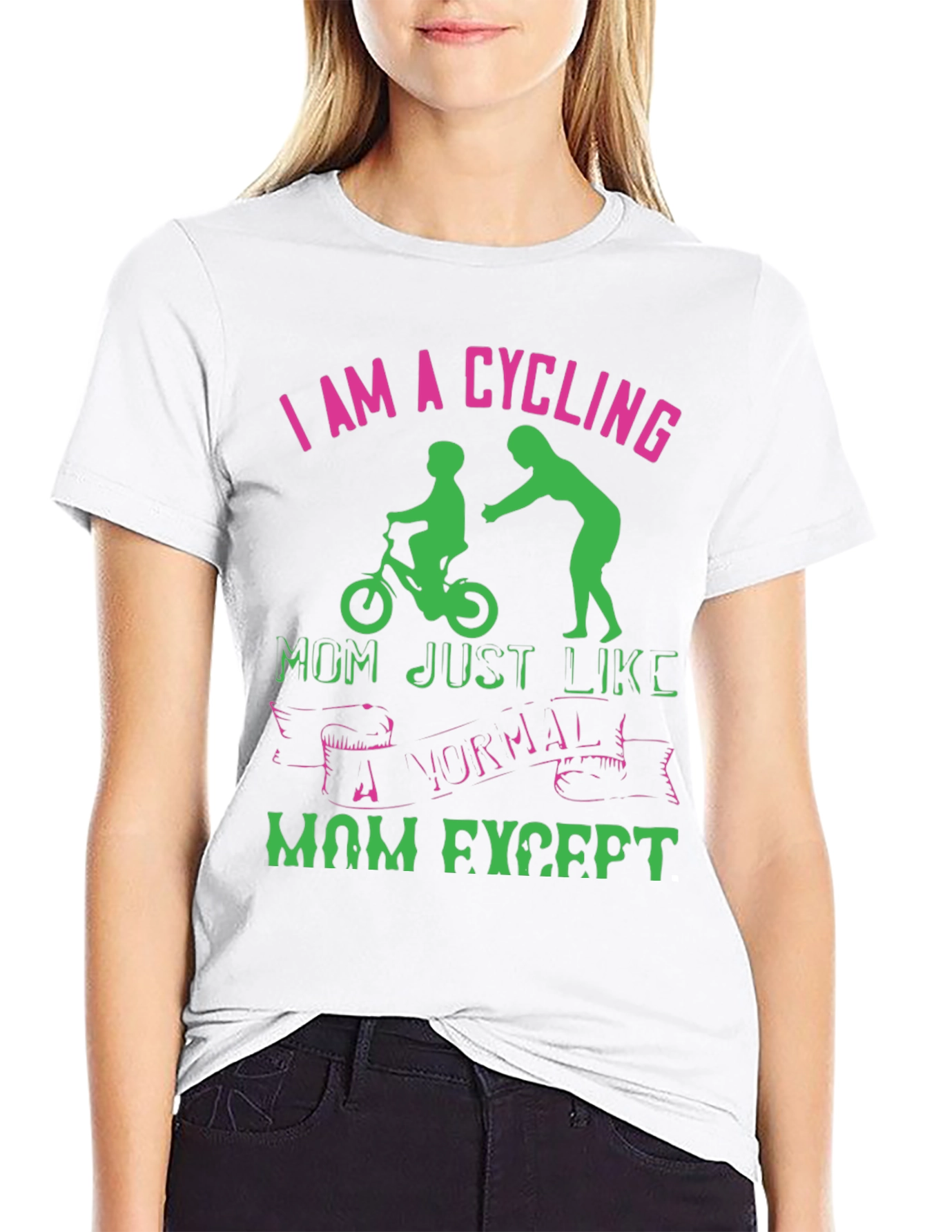 Cycling Mom Graphic T-Shirt