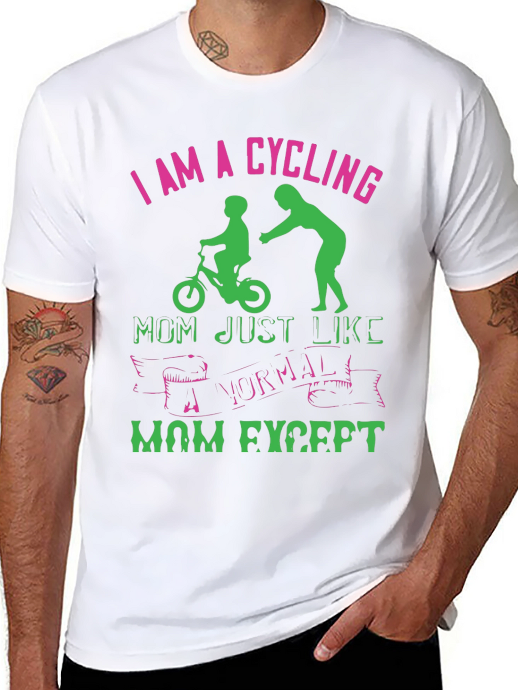 Cycling Mom Graphic T-Shirt