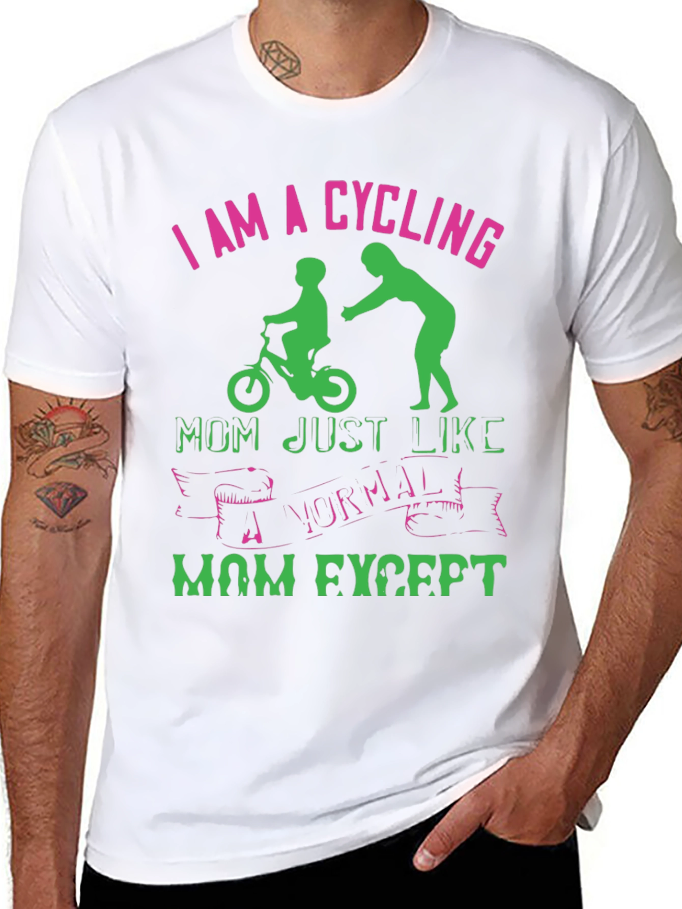 Cycling Mom Graphic T-Shirt