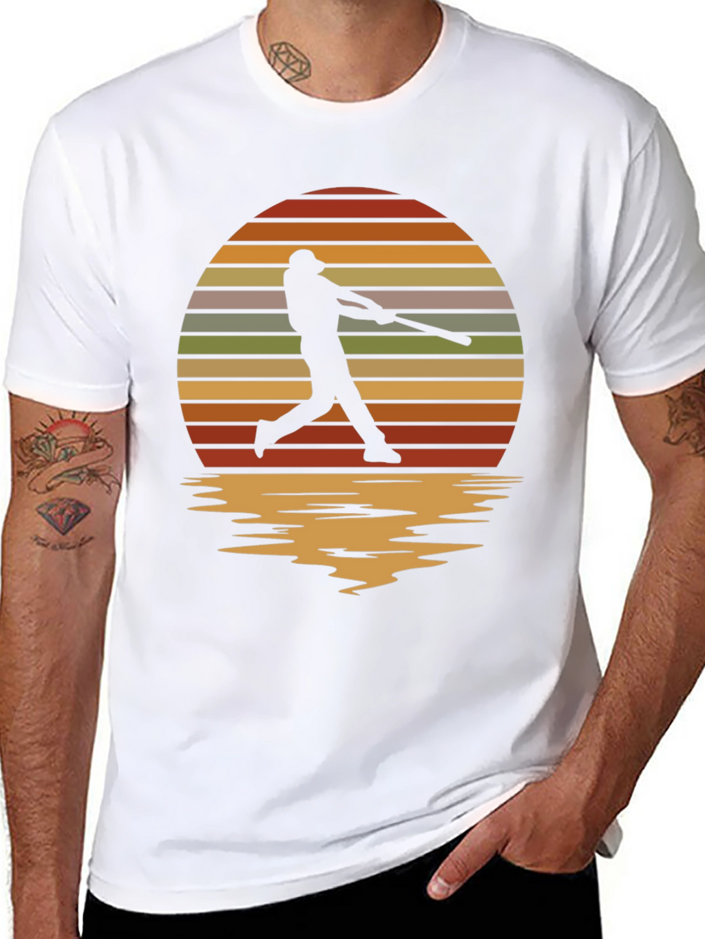Baseball Silhouette Graphic Tee