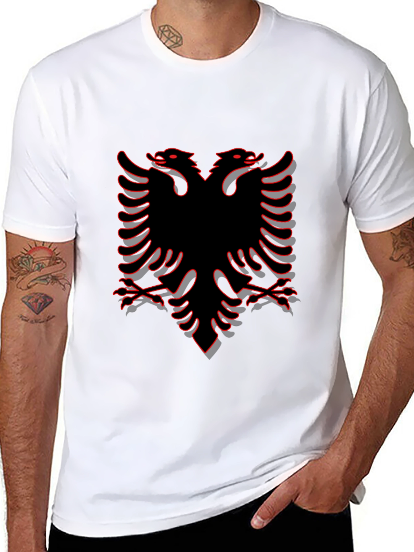 Albanian Eagle Black T-Shirt