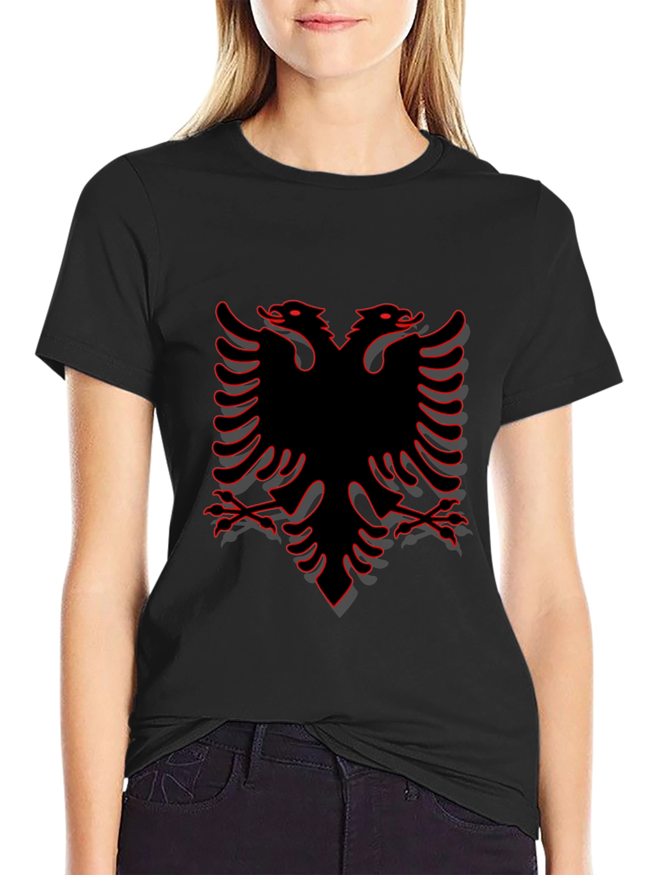 Albanian Eagle Black T-Shirt
