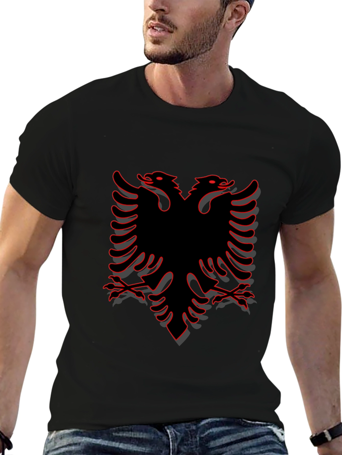 Albanian Eagle Black T-Shirt