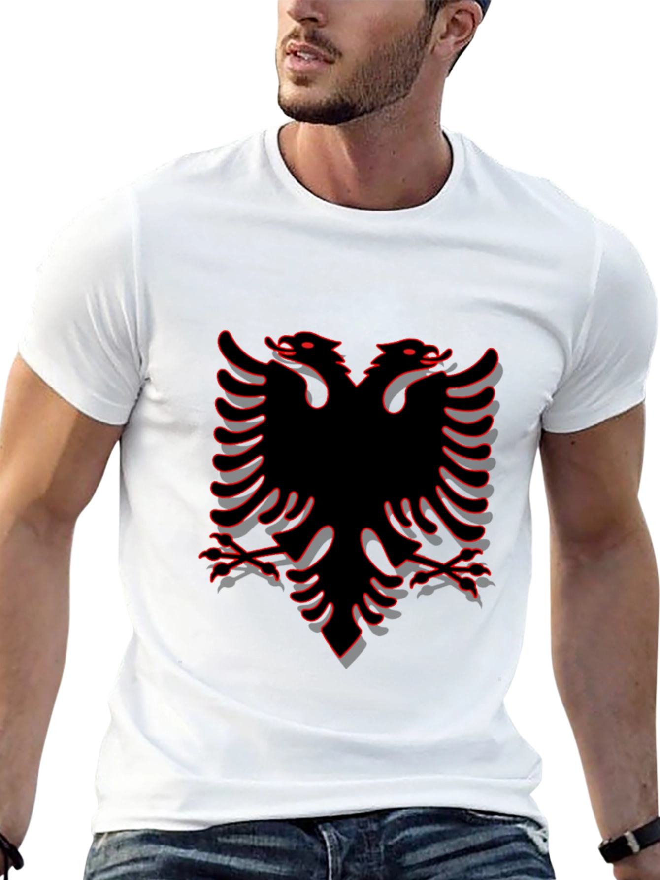 Albanian Eagle Black T-Shirt