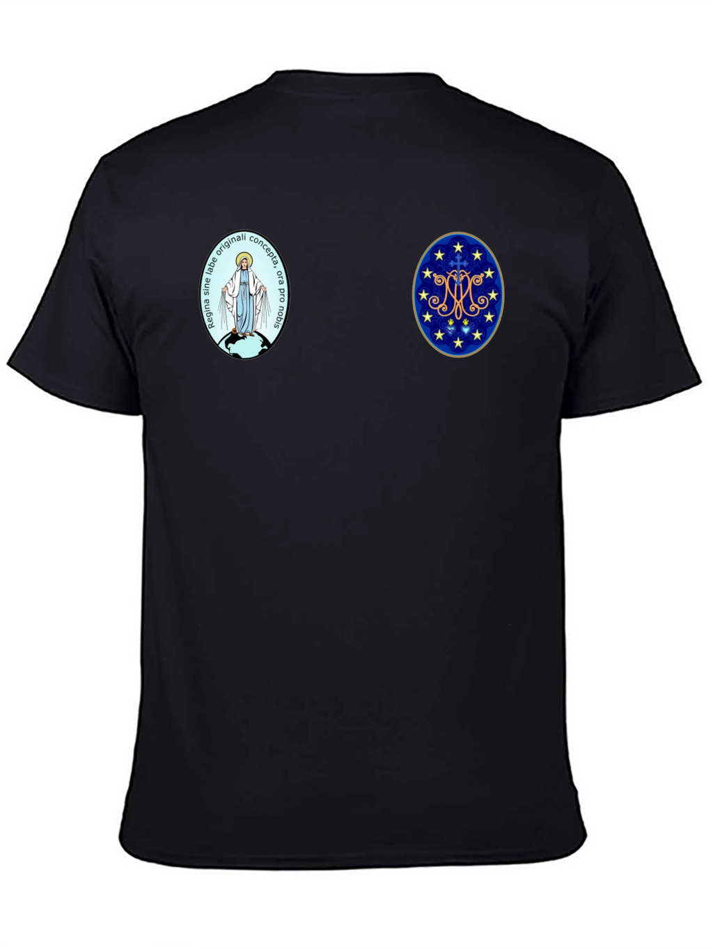Religious Symbol Graphic Tee - Black