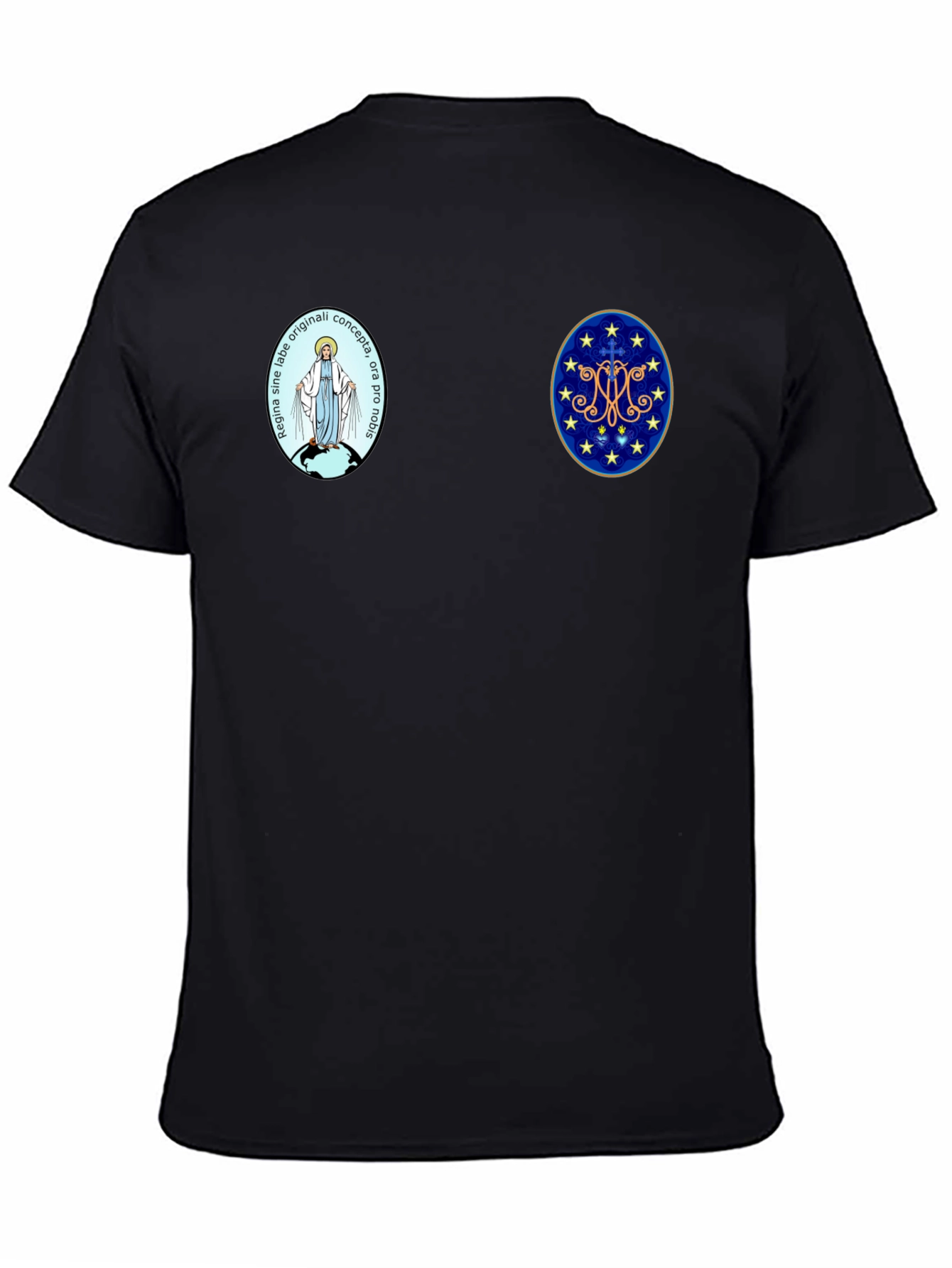 Religious Symbol Graphic Tee - Black