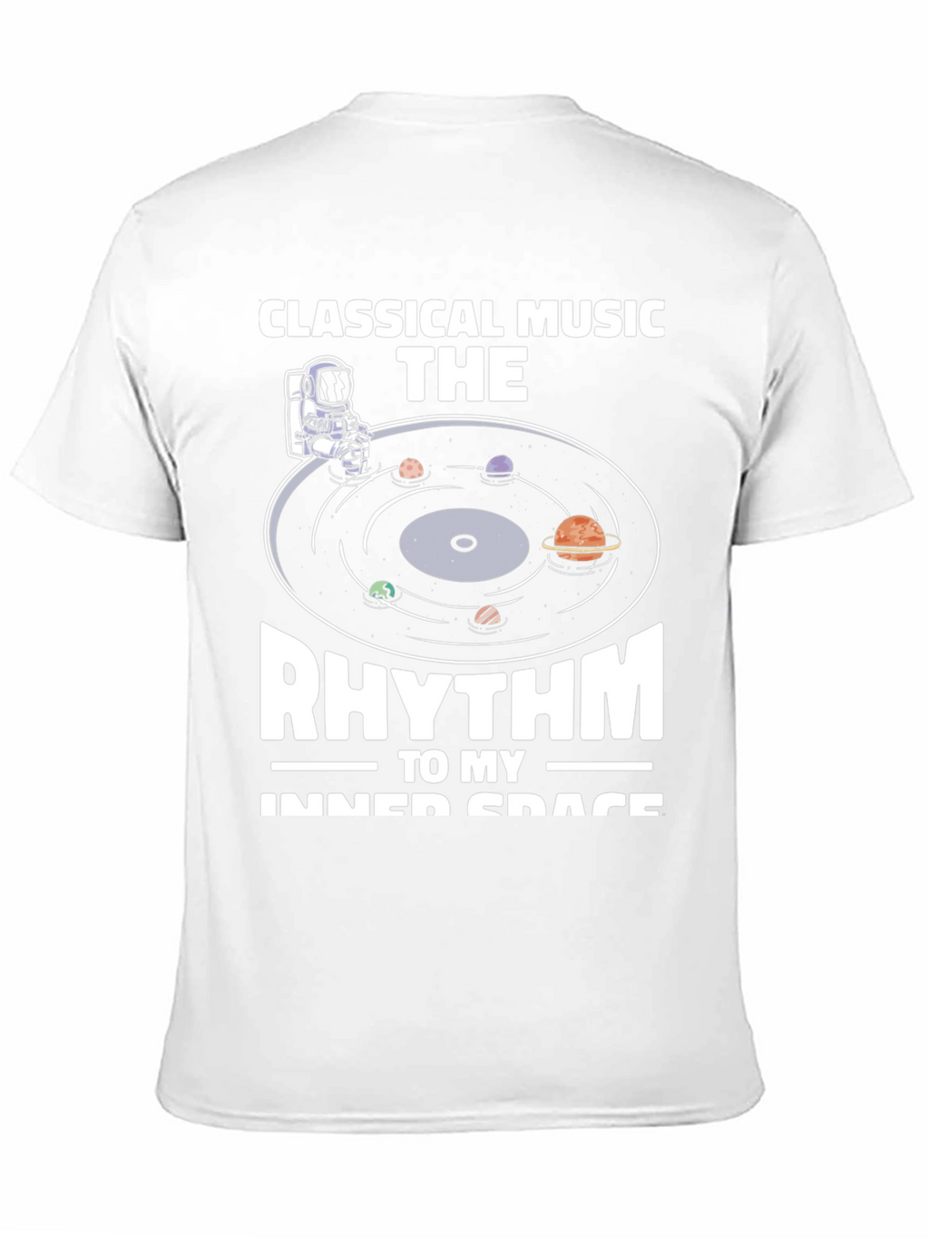 Classical Music Rhythm Inner Space Black T-Shirt