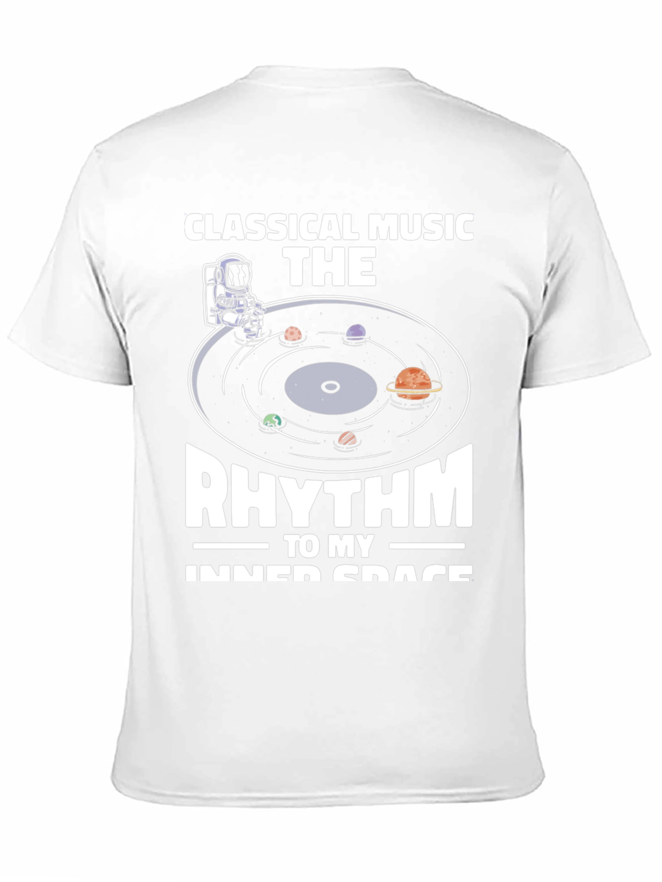 Classical Music Rhythm Inner Space Black T-Shirt