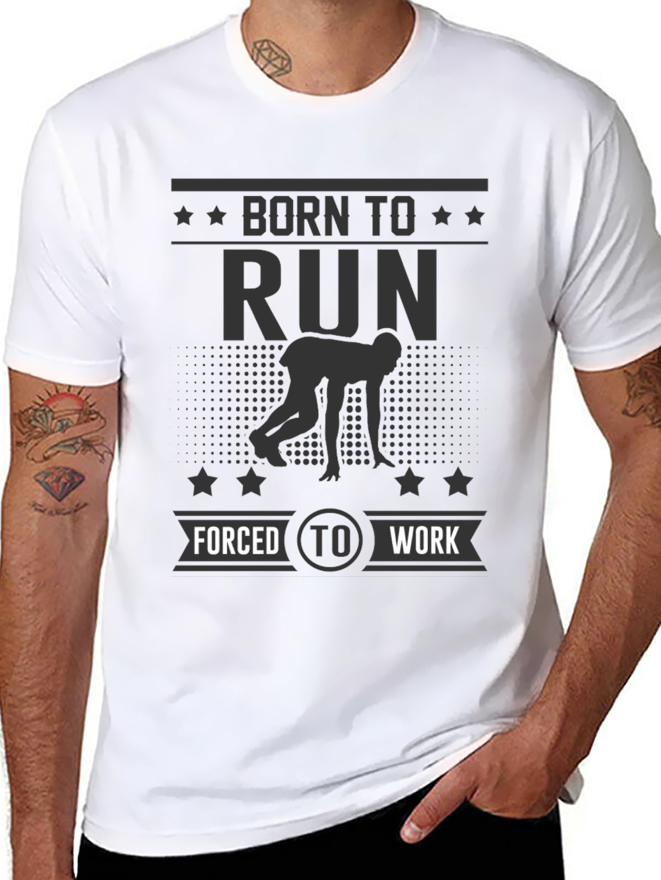 Born To Run Mens Graphic T-Shirt