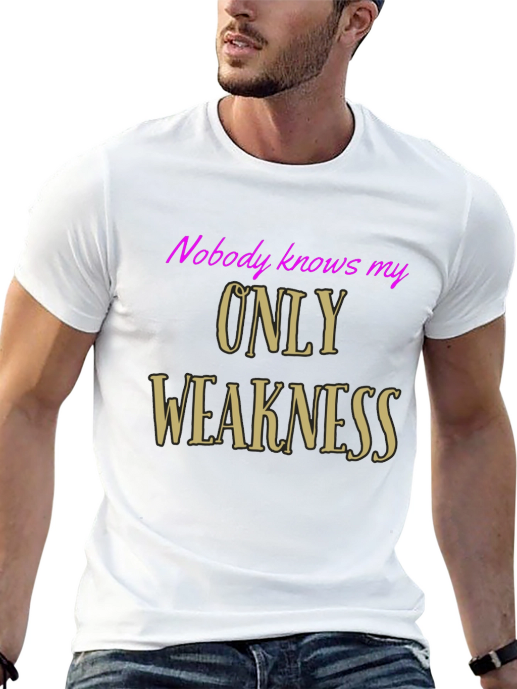 Nobody Knows My Only Weakness Graphic Tee