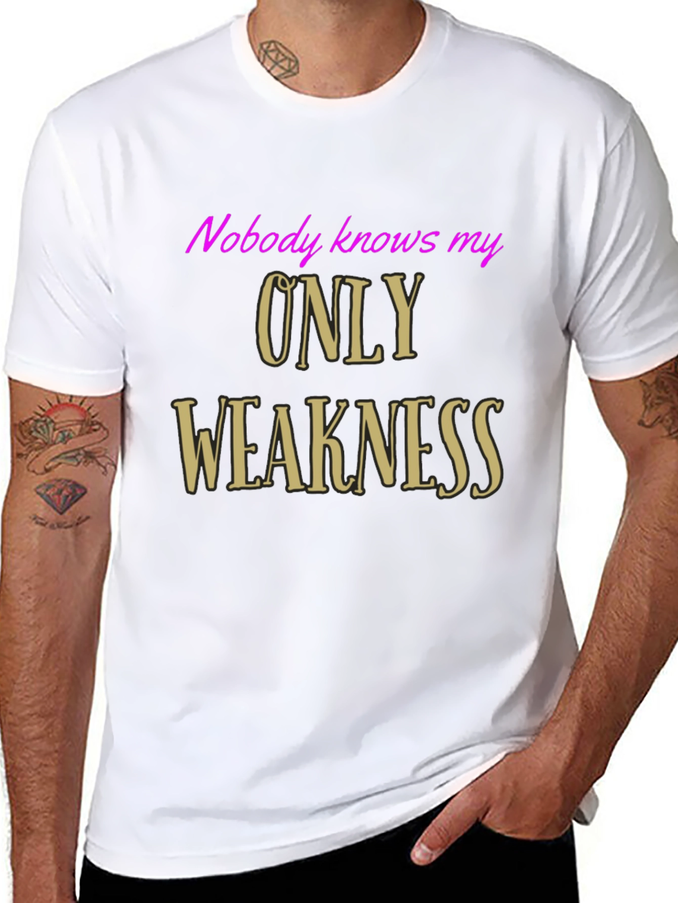 Nobody Knows My Only Weakness Graphic Tee