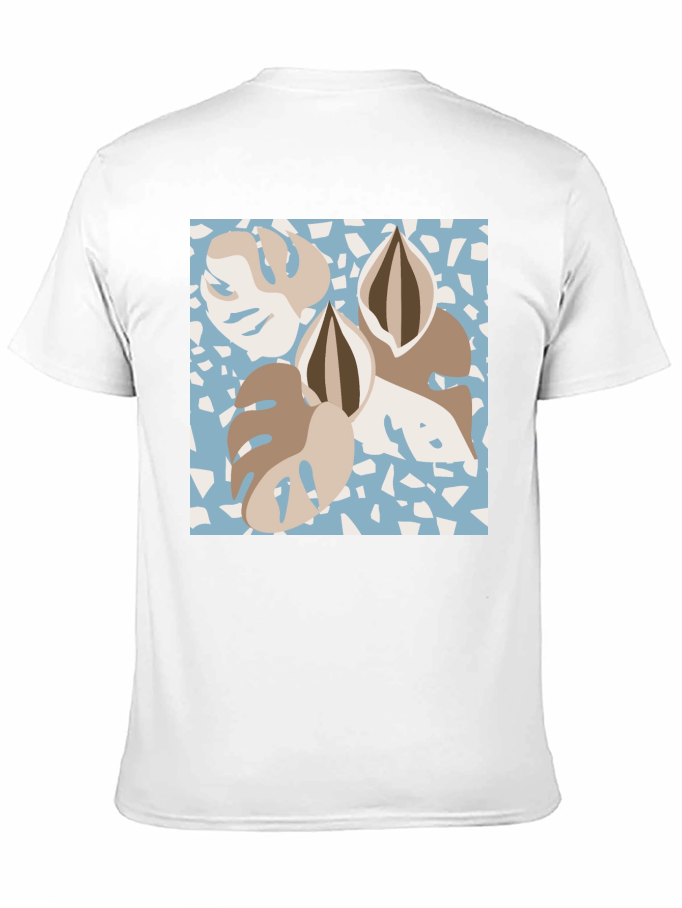 Modern Monstera Leaf Graphic Tee - Stylish Comfort