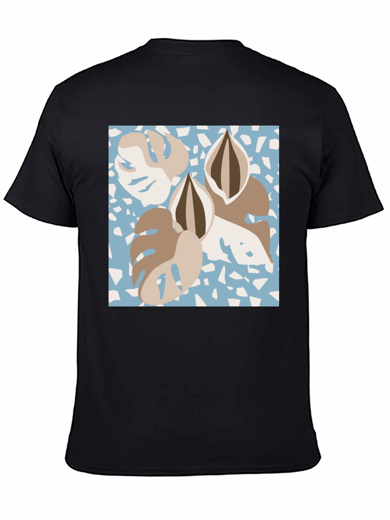 Modern Monstera Leaf Graphic Tee - Stylish Comfort