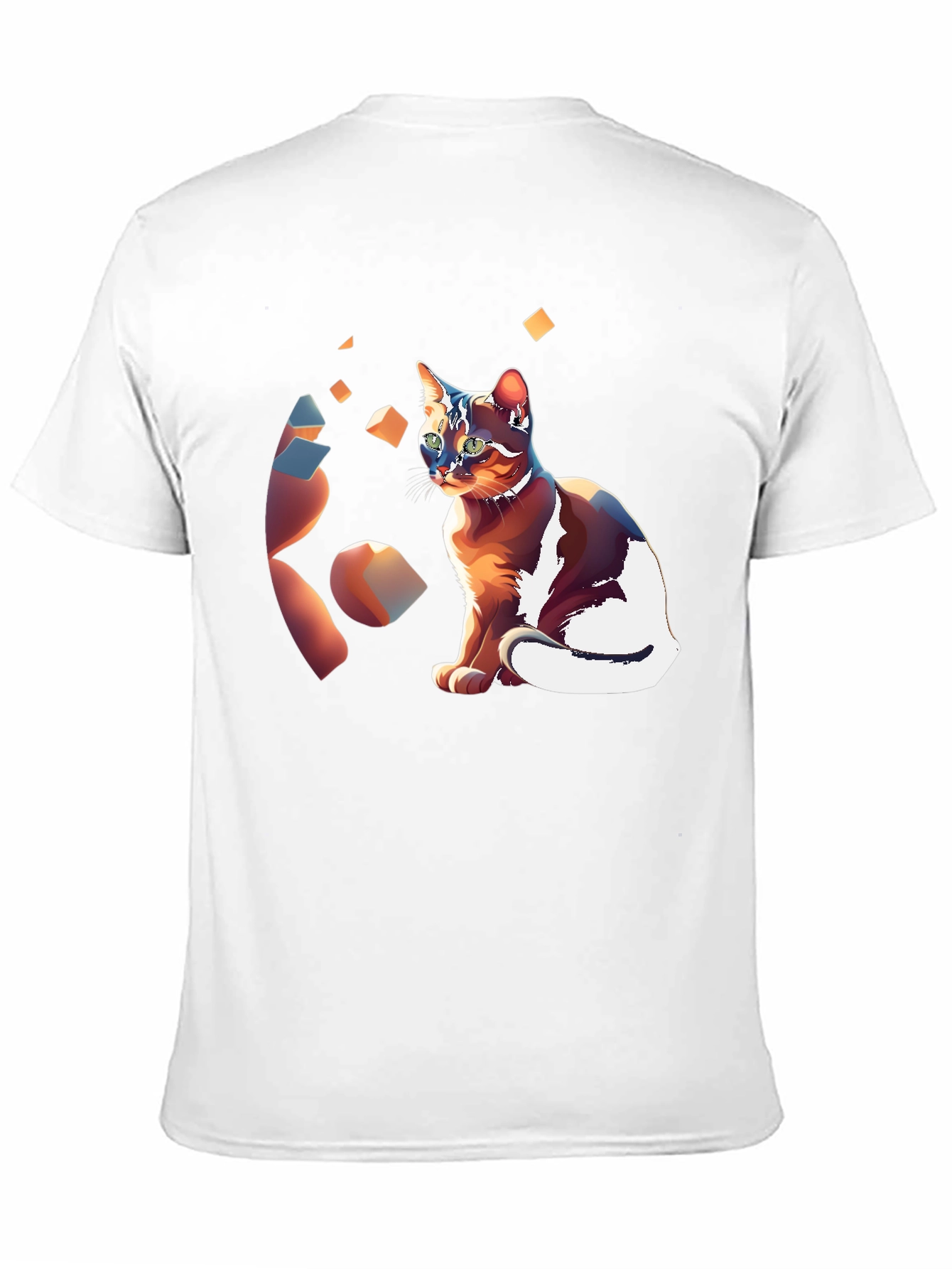 Artistic Cat Graphic T-Shirt