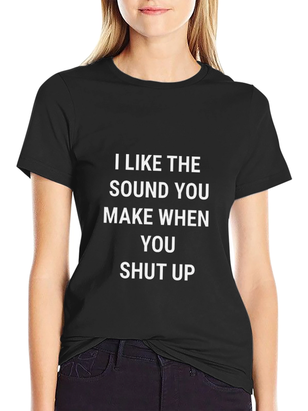 Humorous Shut Up Graphic Tee
