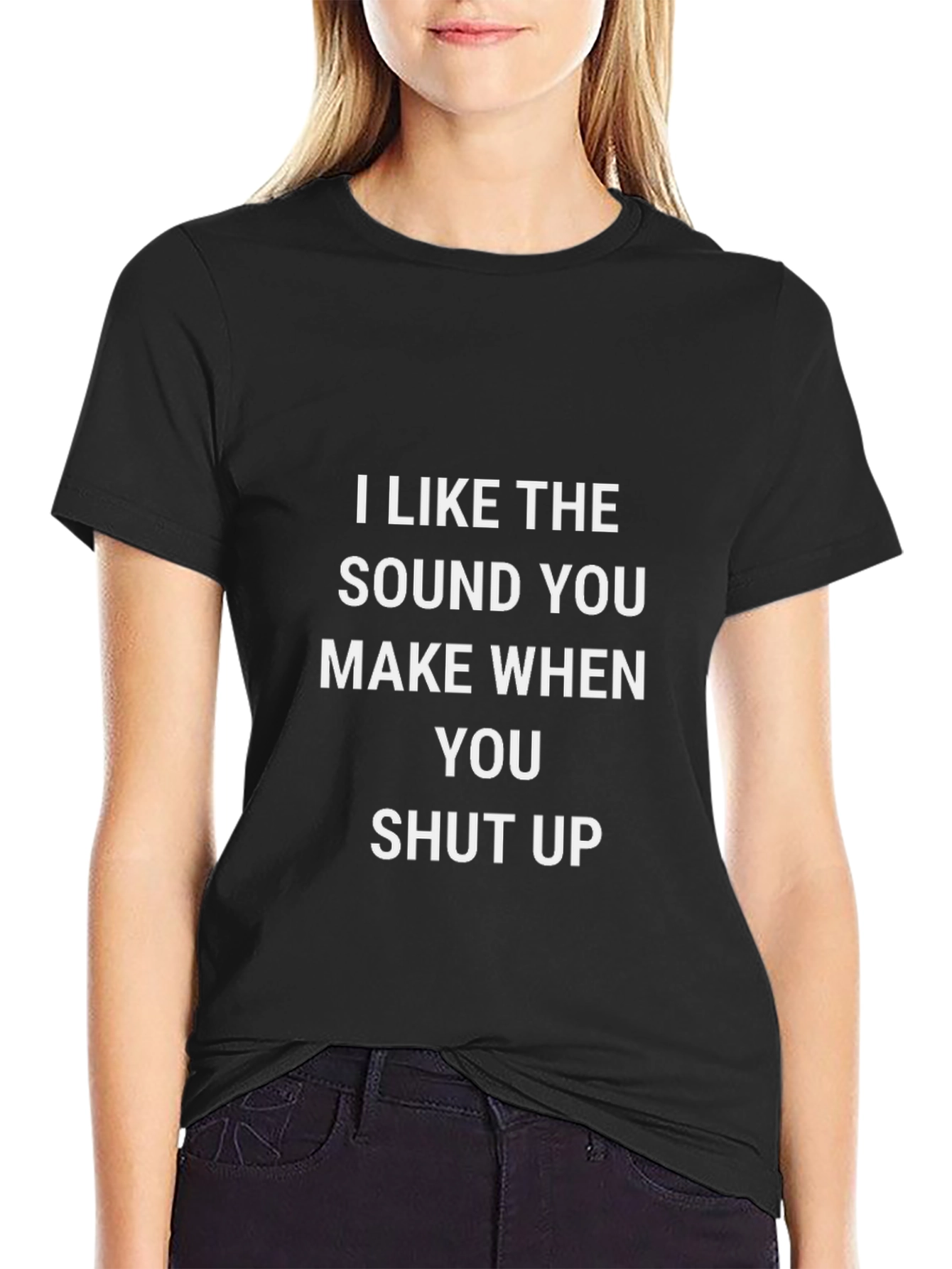 Humorous Shut Up Graphic Tee