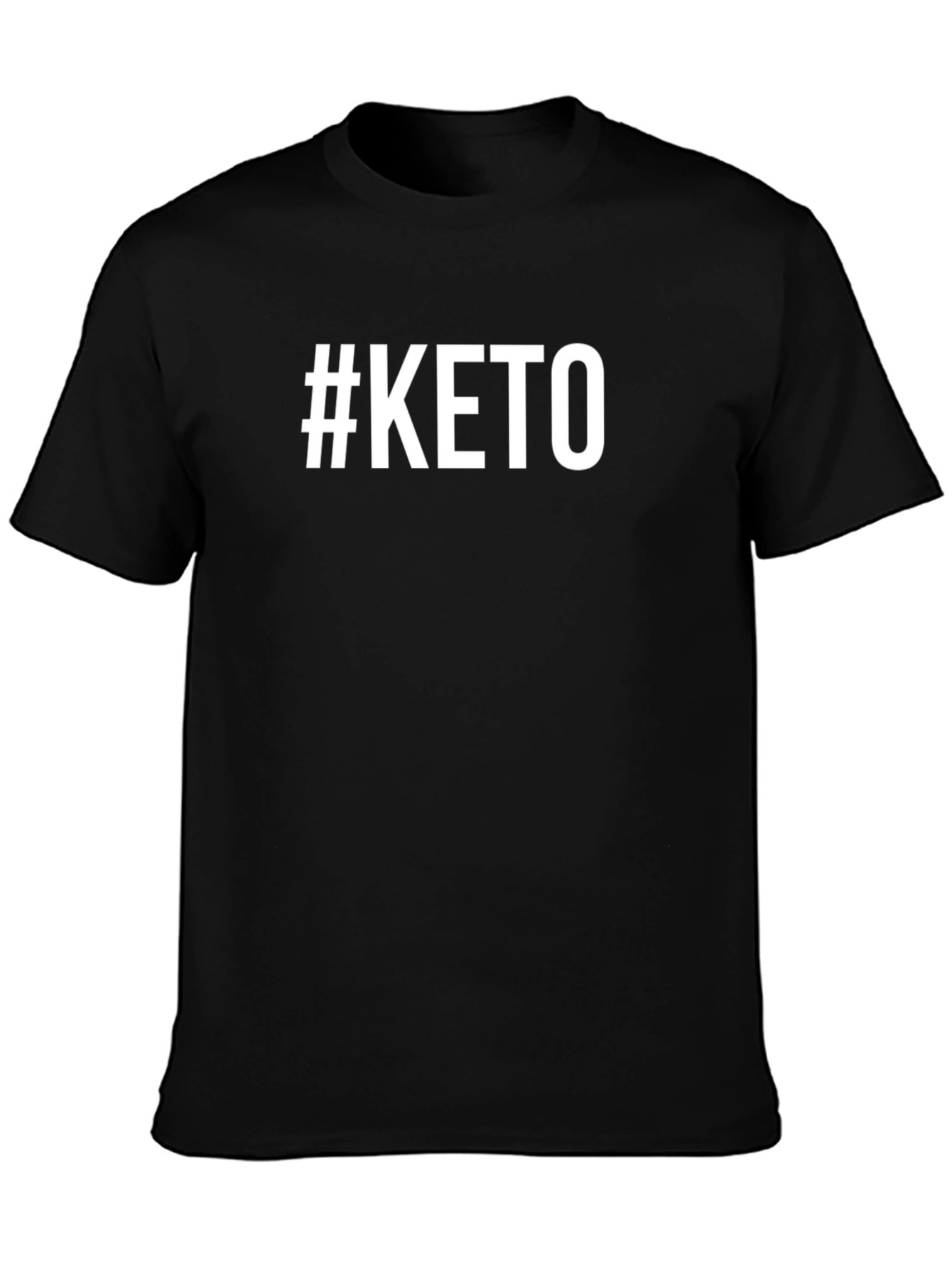 #Keto T-Shirt - Black Comfortable Fit