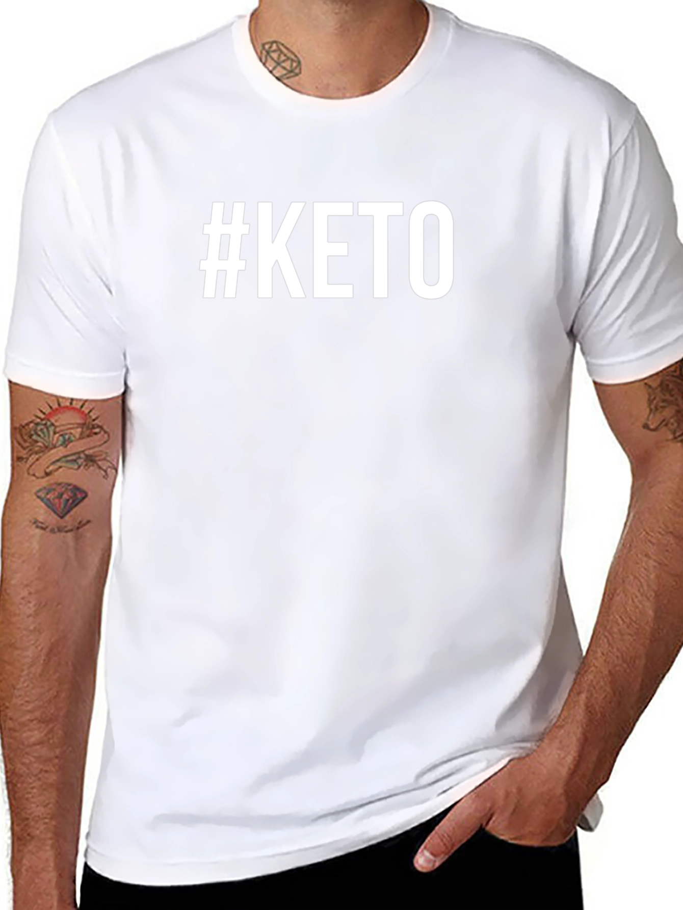 #Keto T-Shirt - Black Comfortable Fit