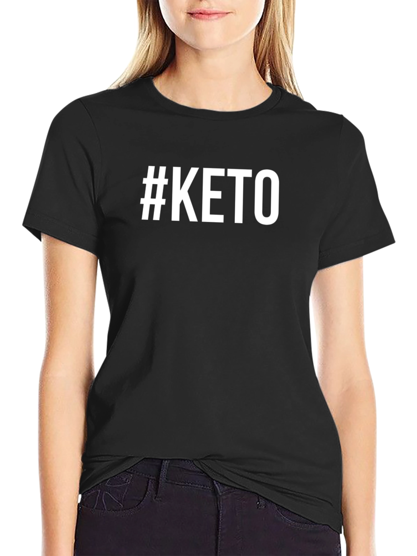 #Keto T-Shirt - Black Comfortable Fit
