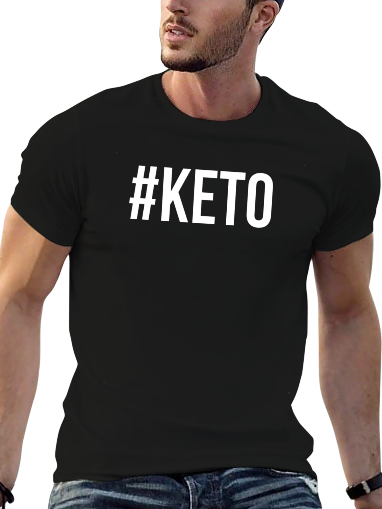 #Keto T-Shirt - Black Comfortable Fit