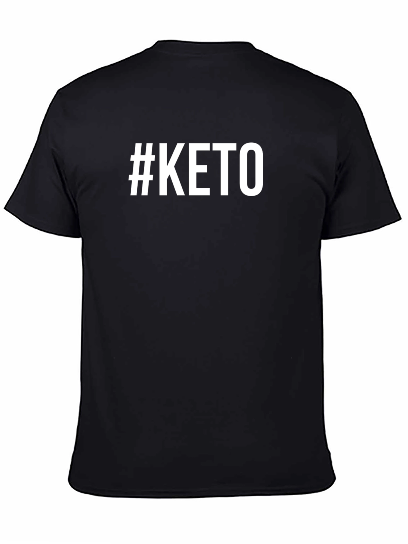 #Keto T-Shirt - Black Comfortable Fit