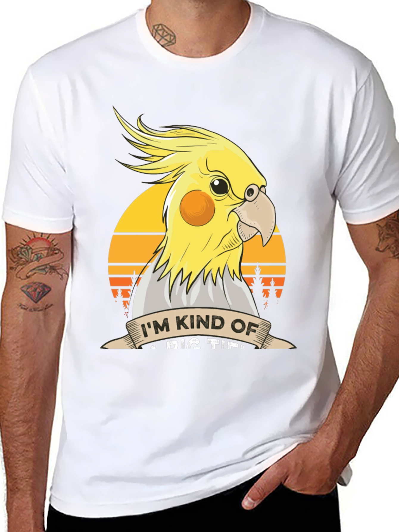 Cockatiel T-Shirt: Big Tipper Bird Lover Tee