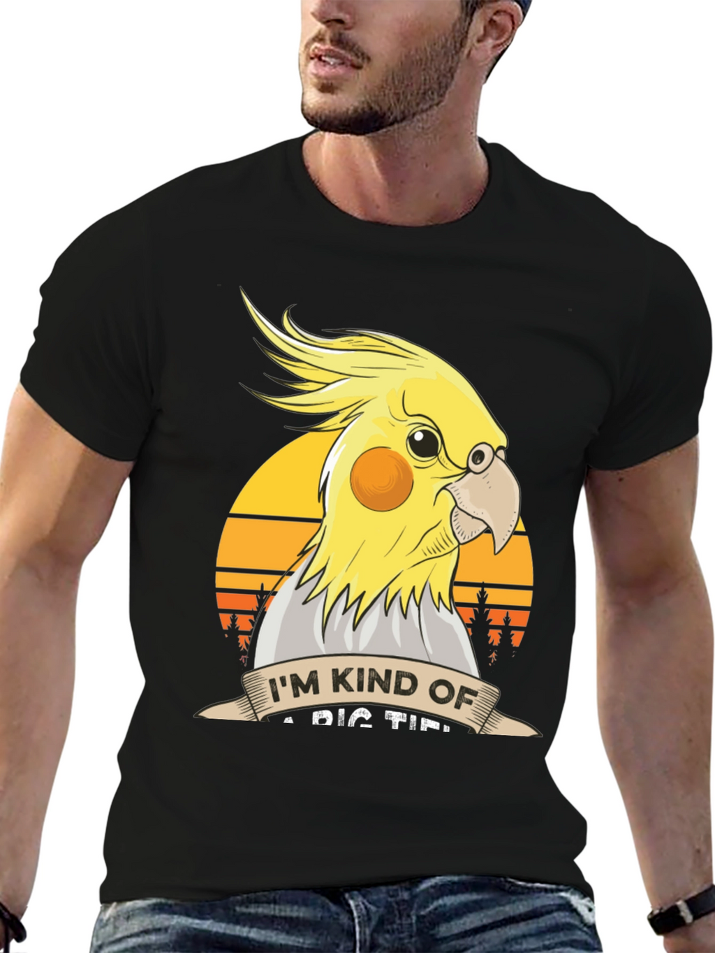 Cockatiel T-Shirt: Big Tipper Bird Lover Tee