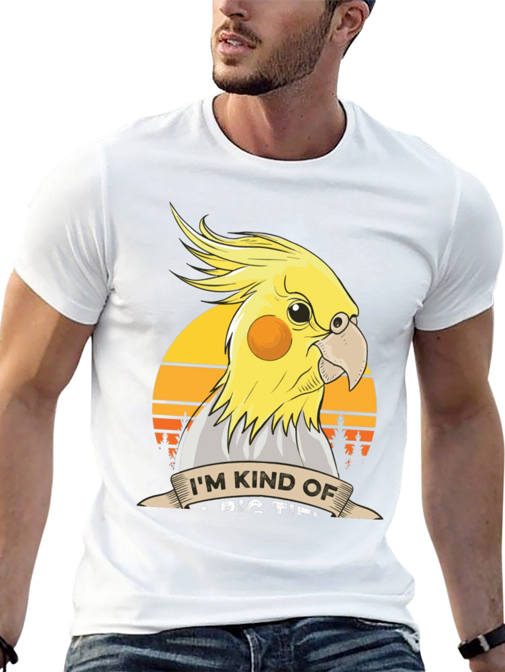 Cockatiel T-Shirt: Big Tipper Bird Lover Tee