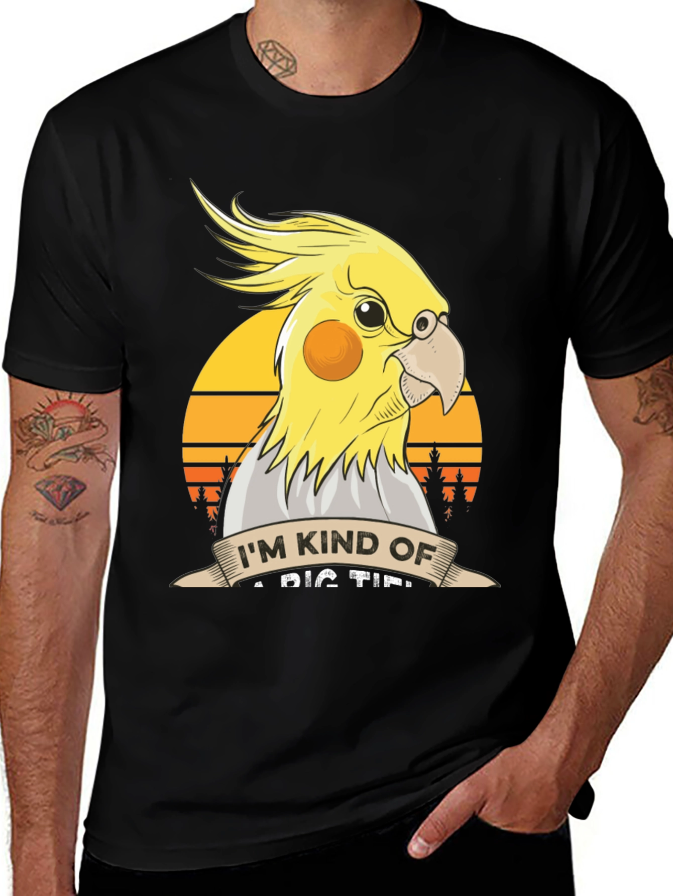 Cockatiel T-Shirt: Big Tipper Bird Lover Tee