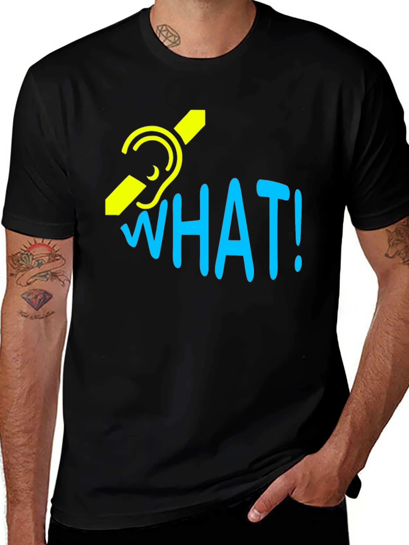 Deaf Awareness T-Shirt - What! Graphic Tee
